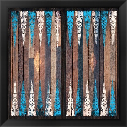 Framed Backgammon Blues Print