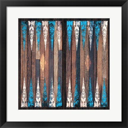 Framed Backgammon Blues Print