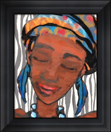 Framed Ebony Princess 1 Print