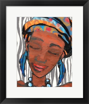 Framed Ebony Princess 1 Print