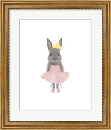 Framed Full Body Ballet Bunny Print