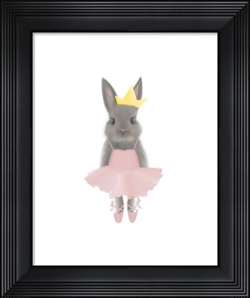 Framed Full Body Ballet Bunny Print