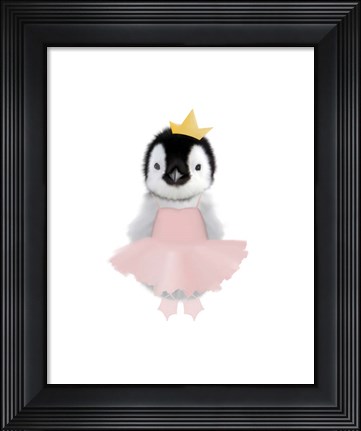 Framed Baby Penguin Ballet Print