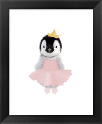 Framed Baby Penguin Ballet Print