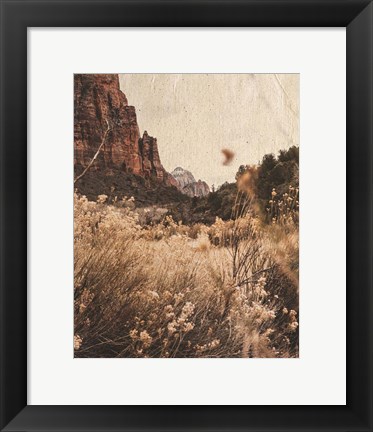 Framed Mountain Range Print