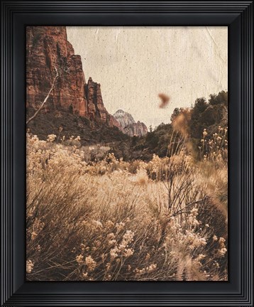 Framed Mountain Range Print