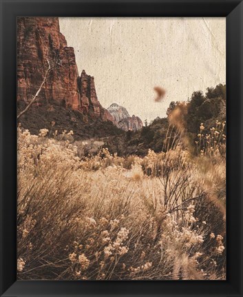 Framed Mountain Range Print