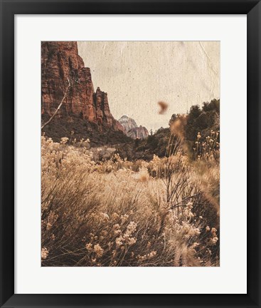 Framed Mountain Range Print