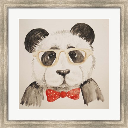 Framed Smart Panda Print