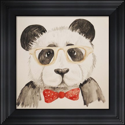 Framed Smart Panda Print