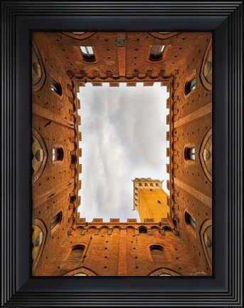 Framed From the Courtyard Crop Print