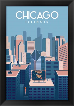 Framed Chicago Illinois Print