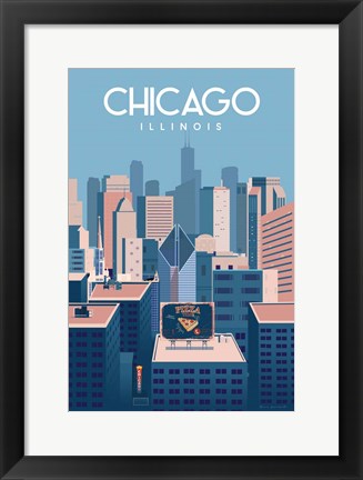 Framed Chicago Illinois Print