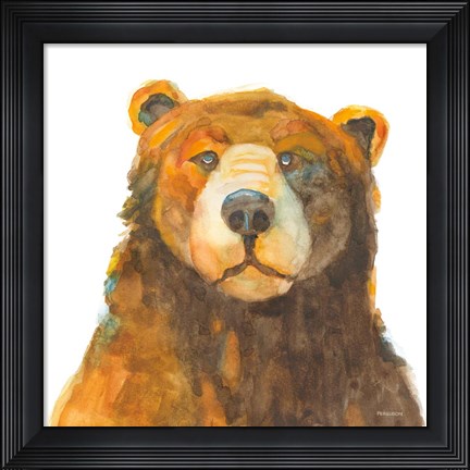 Framed Friendly Bear Print