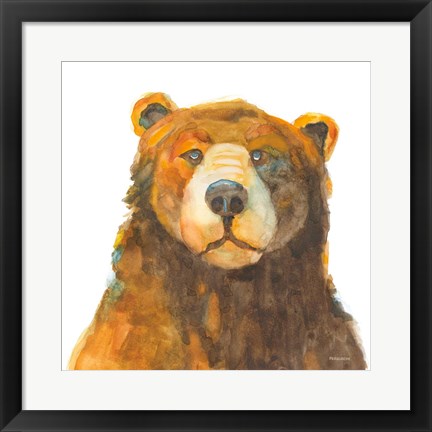 Framed Friendly Bear Print