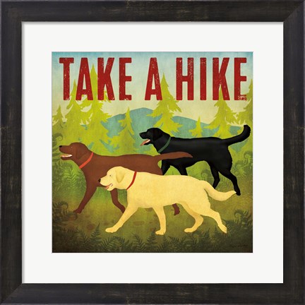 Framed Take a Hike Lab II Print