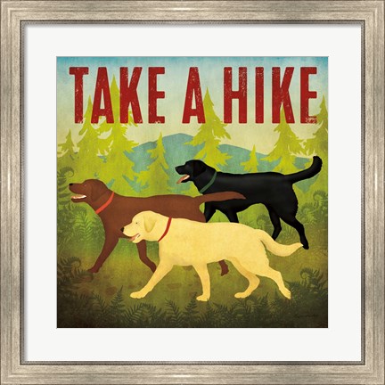 Framed Take a Hike Lab II Print