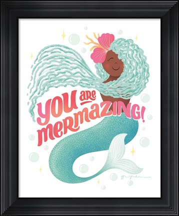 Framed Mermazing I Print