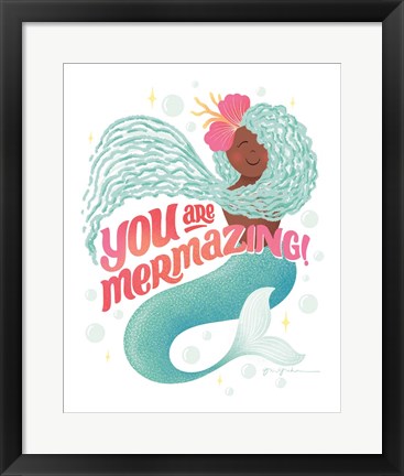 Framed Mermazing I Print