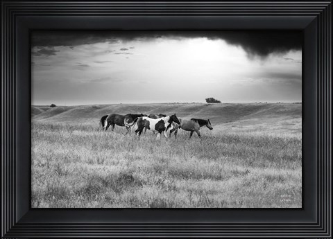 Framed Sunset Rains Print