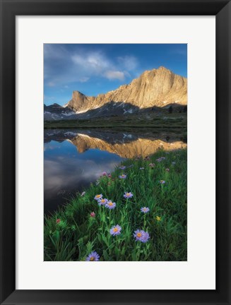 Framed Pronghorn and Dragon Head Peaks Print