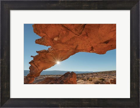 Framed Sunset Arch Grand Staircase Escalante National Monument Print