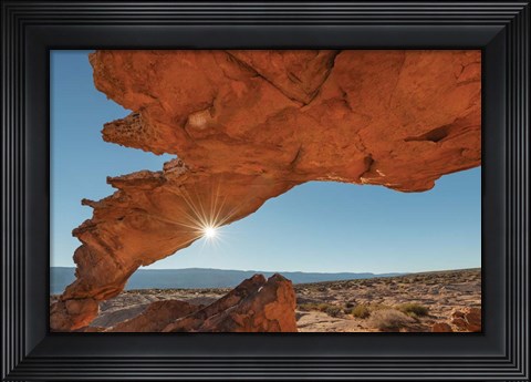 Framed Sunset Arch Grand Staircase Escalante National Monument Print