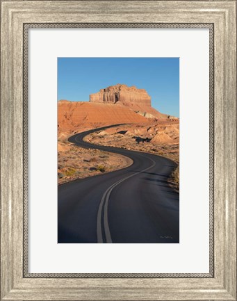 Framed Goblin Valley State Park Road Print