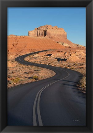 Framed Goblin Valley State Park Road Print