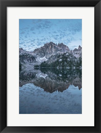 Framed Baron Lake Monte Verita Peak Sawtooth Mountains I Print