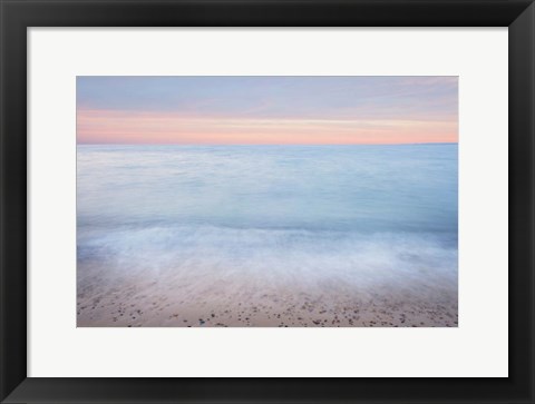 Framed Lake Superior Beach II Sunset Print