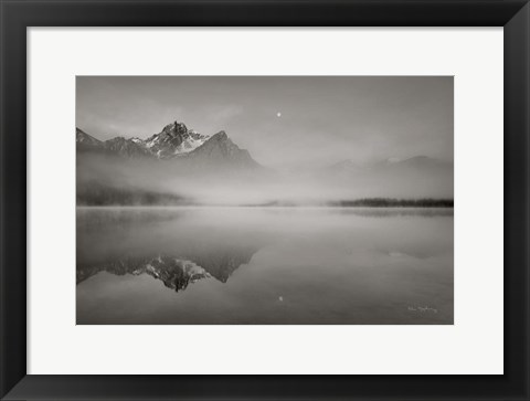 Framed Stanley Lake Idaho BW Print