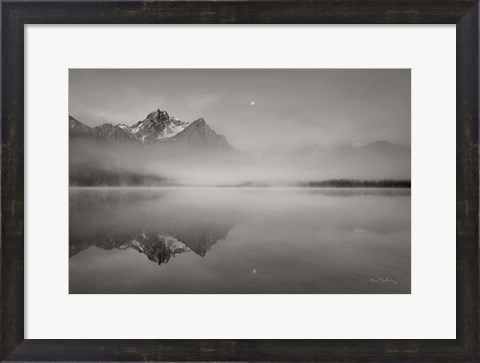 Framed Stanley Lake Idaho BW Print