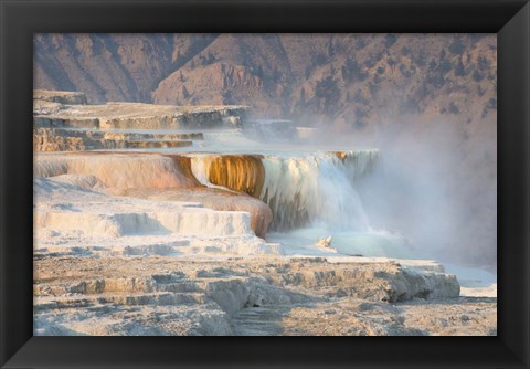 Framed Terraces of Canary Spring Print