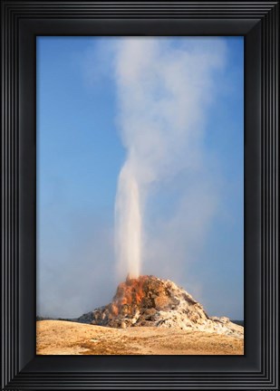 Framed White Dome Geyser Print