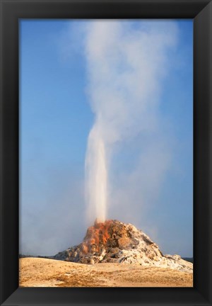 Framed White Dome Geyser Print