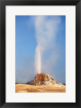 Framed White Dome Geyser Print