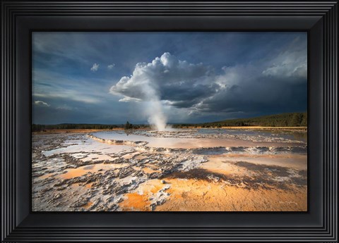 Framed Great Fountain Geyser Print