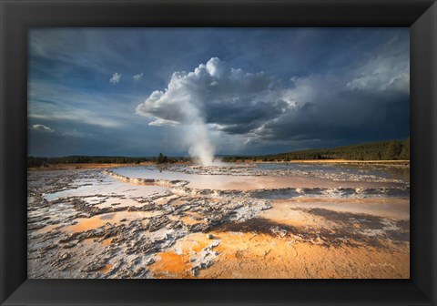 Framed Great Fountain Geyser Print