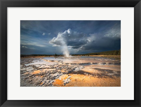 Framed Great Fountain Geyser Print