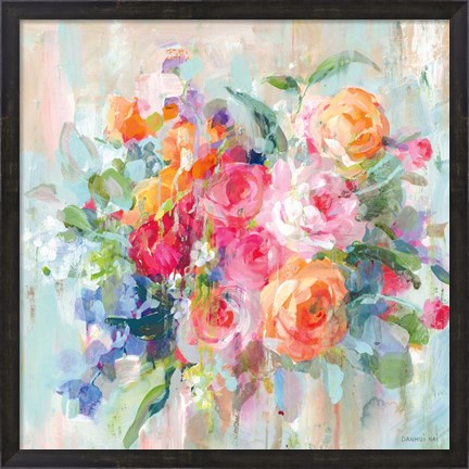 Framed Sun Drenched Bouquet Print