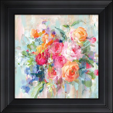 Framed Sun Drenched Bouquet Print