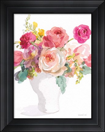 Framed Sunday Bouquet II Neutral Print