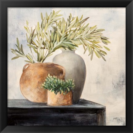 Framed Calm Still Life I Print