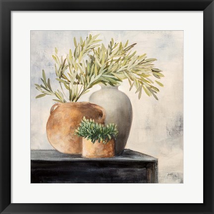 Framed Calm Still Life I Print