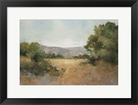 Framed August Fields Gray Print