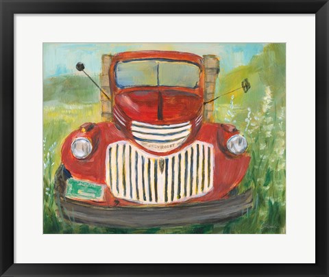 Framed Farm Truck Print