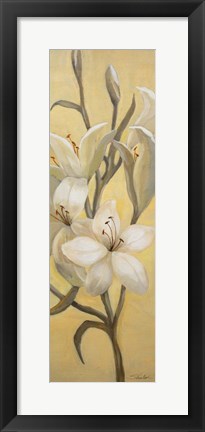 Framed Subtle Lily I Print