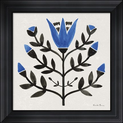 Framed Garden Folk II Print