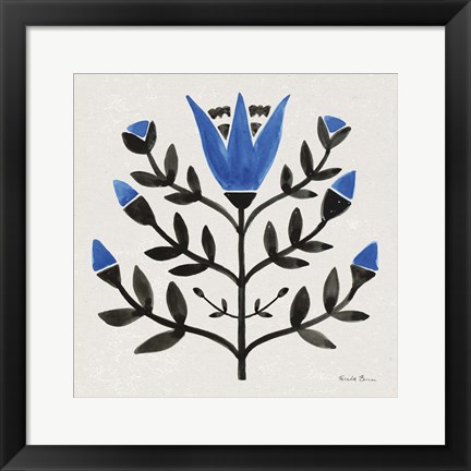 Framed Garden Folk II Print